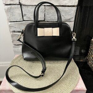 Kate Spade Matthews Street Maise Black Leather Medium Sized Bag